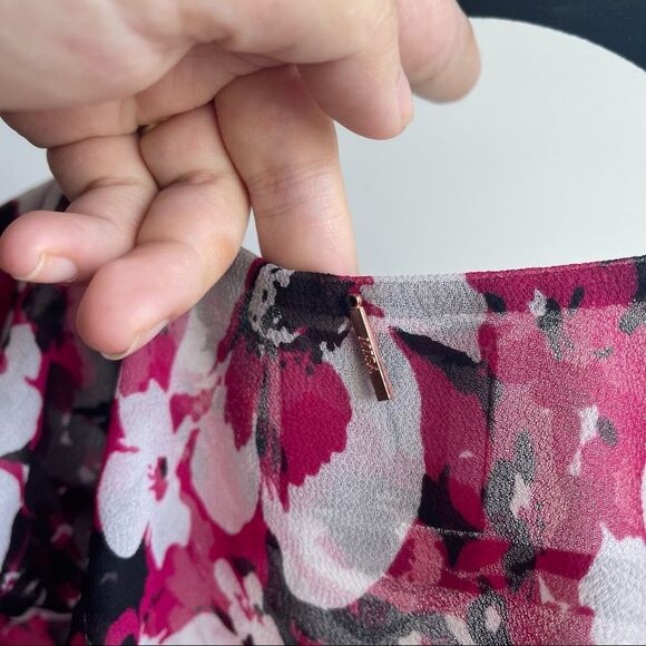 Misa Los Angeles floral ruffle bell sleeve blouse small boho fall cottage core - Picture 10 of 12